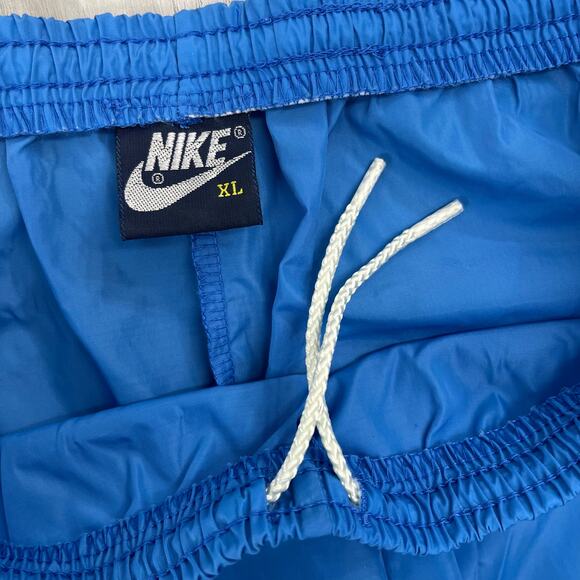 Vintage Blue Nylon Windbreaker Athletic Swishy Lightweight Drawstring Pants XL - Picture 5 of 8